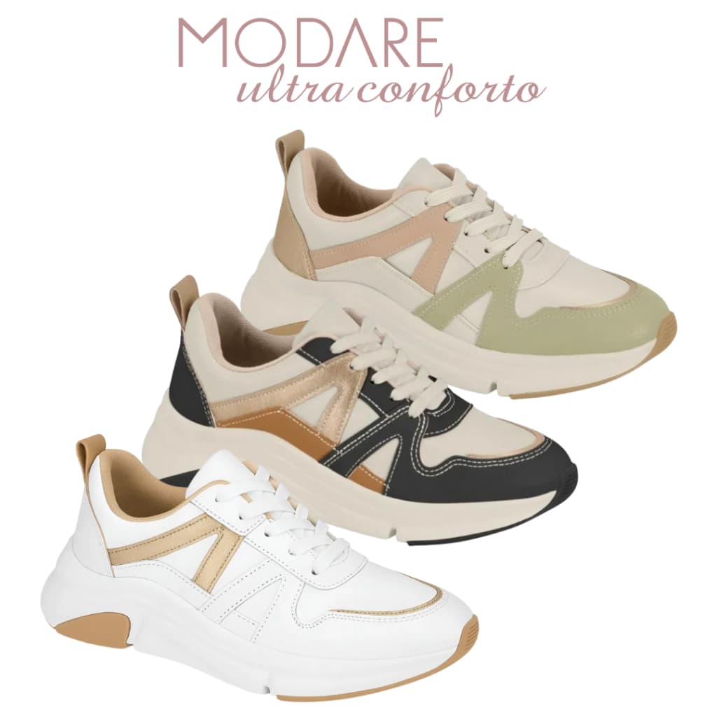 Tênis Modare Ultraconforto Feminino Estilo Chunky Macio