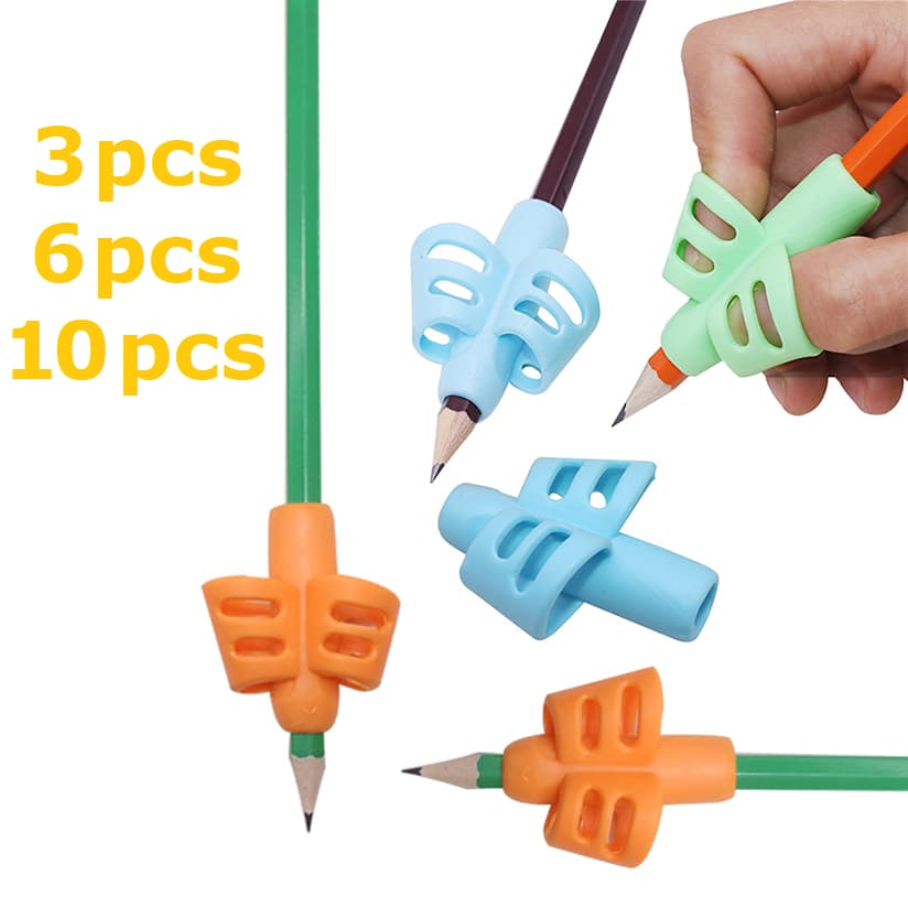 Kit Adaptador para Escrita Apoio De Dedos p/ segura Lápis ou caneta Stetro Ergonômico Autista