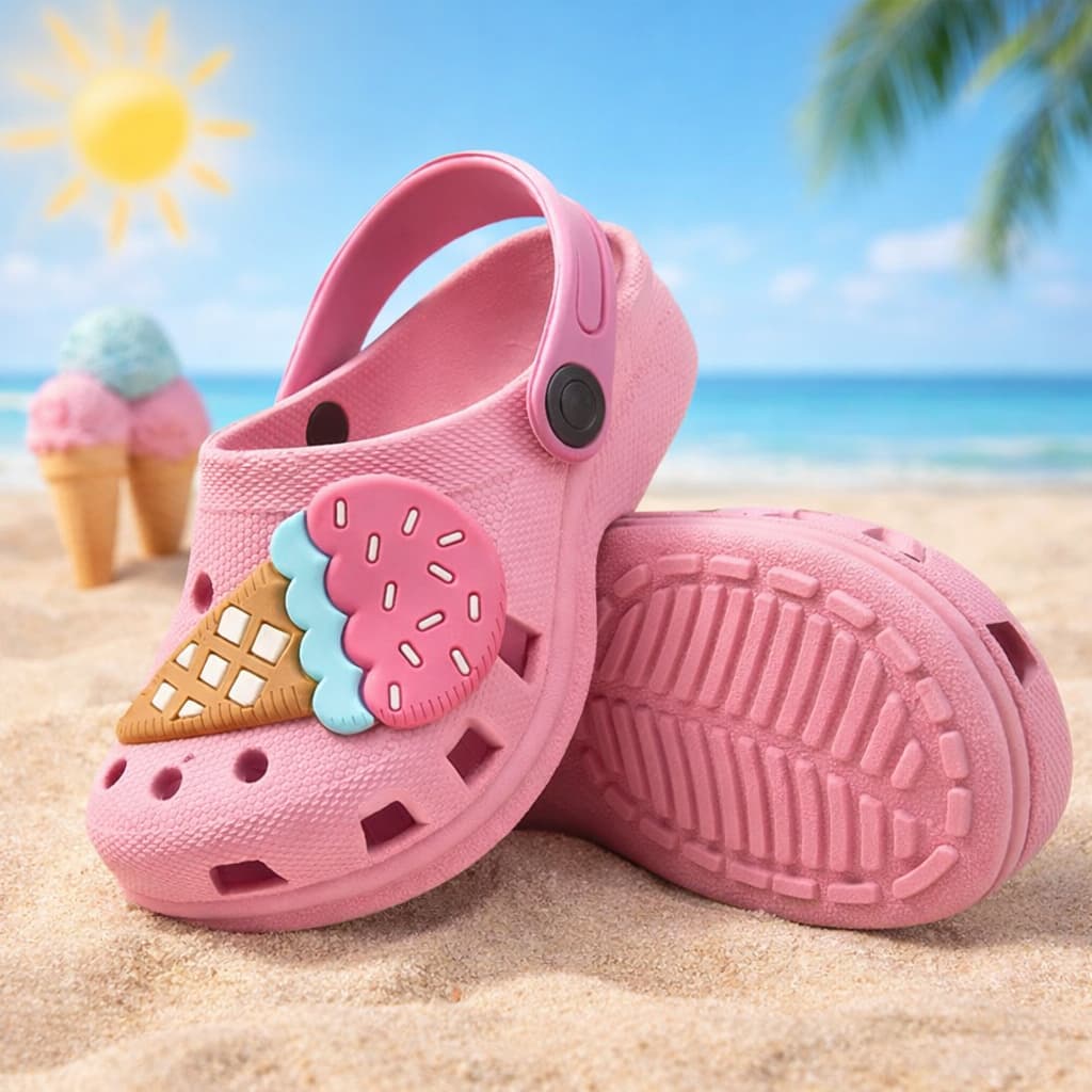 Sandália Infantil Menina Chinelo Sorvete Leve Macio Flexível Antiderrapante Promoção Volta as Aulas