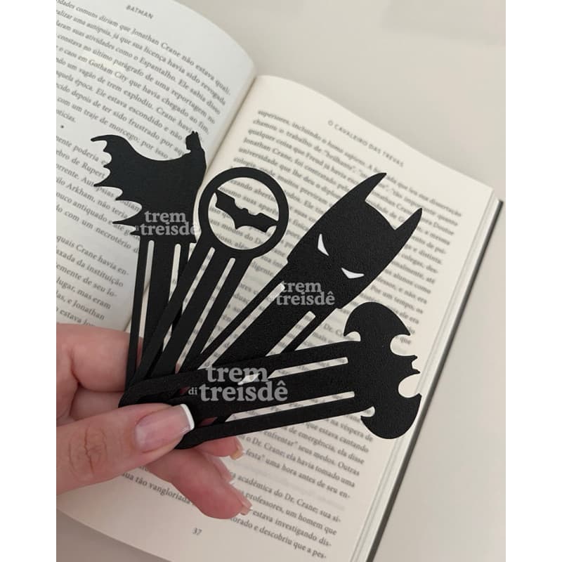 Kit Marcadores de Página Batman Impressão 3D | Heróis DC | Presente Nerd | Criativo | Leitura | Gee