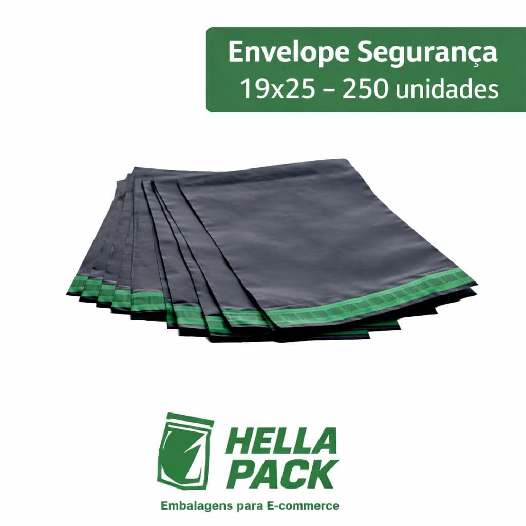 Envelope de Segurança 19x25 250 unidades Economy – Lacre Adesivo para Envios e Correios