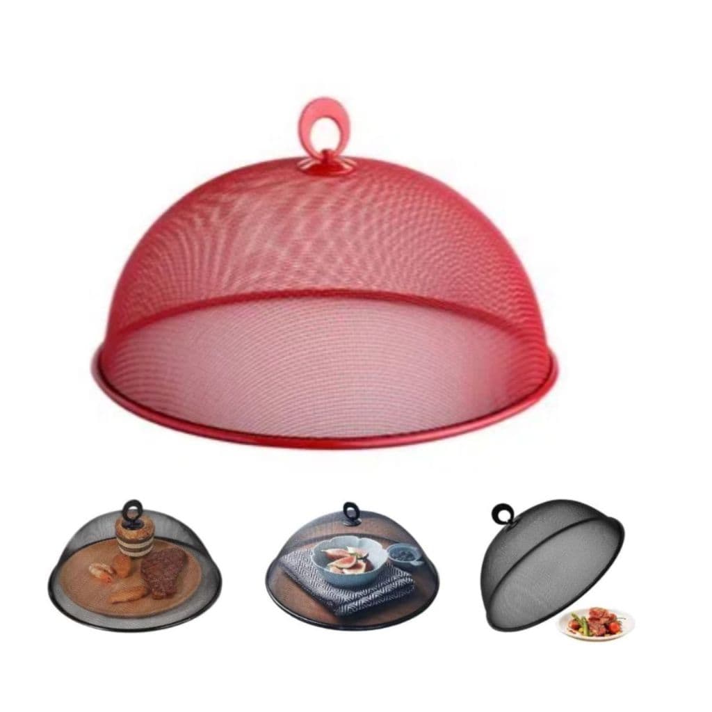 Tampa Tela Rede Cobre Bolo Alimentos Vermelha Aramado Ferro