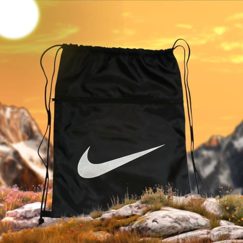 Mochila Saco esportiva com cordão academia poliéster impermeável unissex