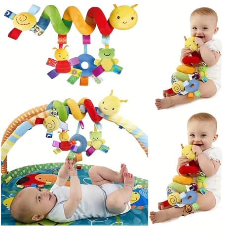 Torno para carrinho de bebê em torno do carrinho de bebê Brinquedo de pelúcia para crianças, pode ser pendurado no carro