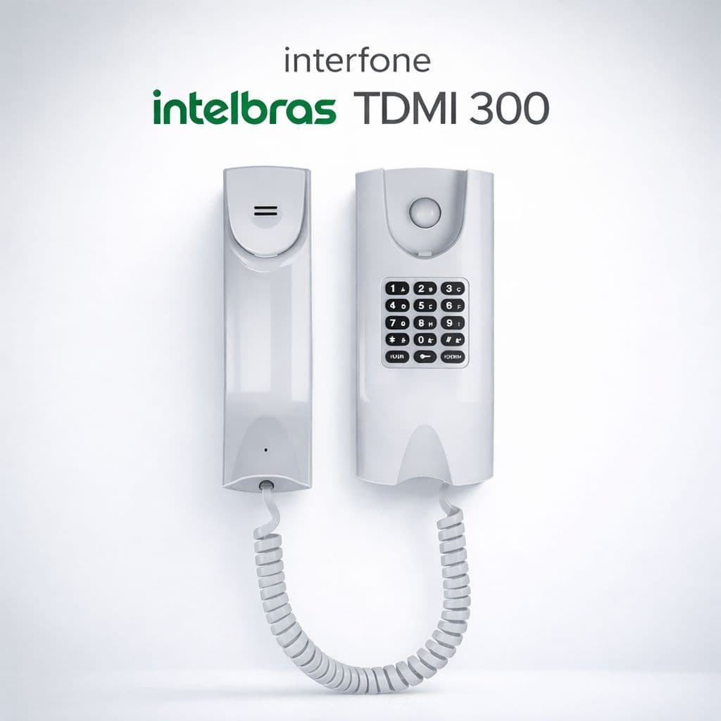 Interfone intelbras TDMI 300 - Branco -  Terminal dedicado para centrais de comunicação condominial