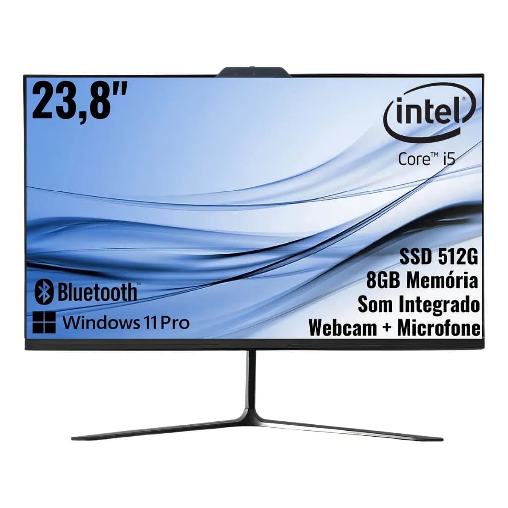 Computador All In One Intel Core I5 7 Geração 23.8 Pol Pc