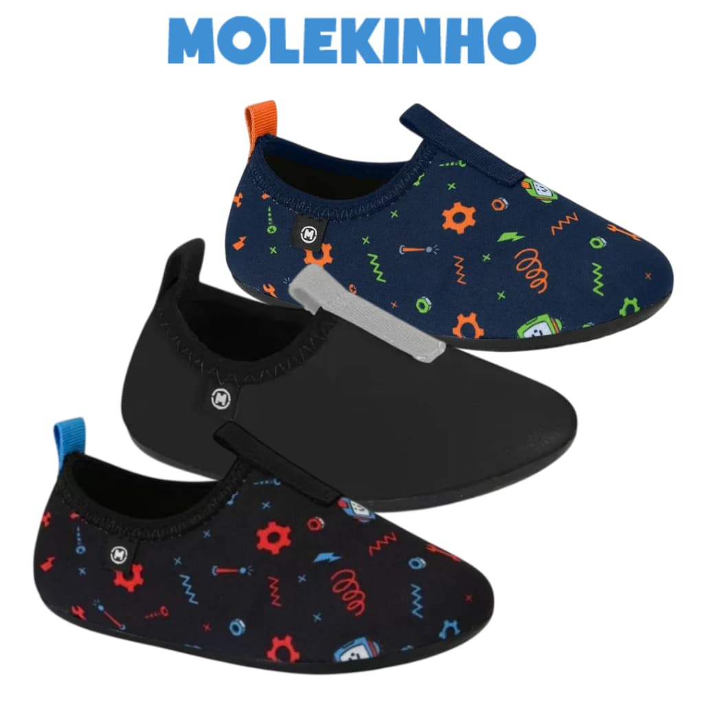 Sapato Meia Infantil Molekinho Menino Confortável E Macia