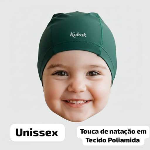 Touca Natação Infantil Juvenil Tecido Elástica Touquinha Cobre Orelha Cabelos Longos Meninos Meninas