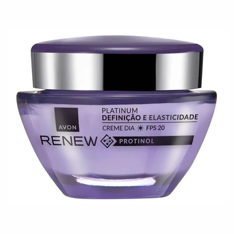 Avon Renew Platinum Creme Dia de 50g Definição e Elasticidade FPS 20