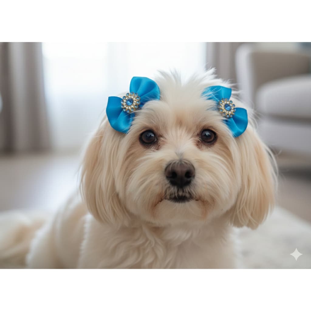 Kit 20 Laços Pet Lacinho Borboleta de Cetim Cachorro Fêmea Acessórios Fofos PetShop Banho e Tosa