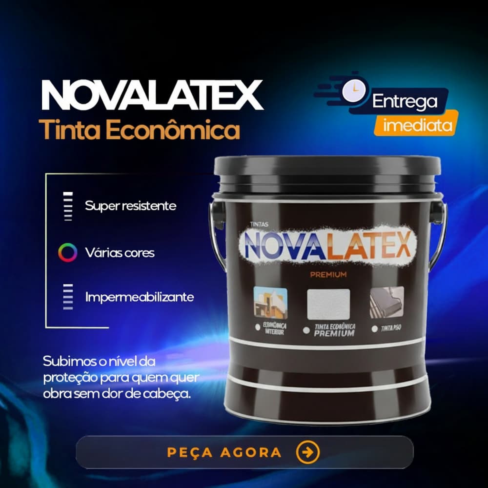 Tinta Acrilica Sem Cheiro Antimofo Novalatex Economica De Alto Rendimento Diversas Cores Luxo