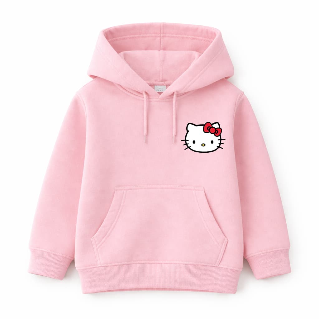 Moletom Infantil Canguru Hello Kitty Blusa De Frio Lançamento Confortável Inverno