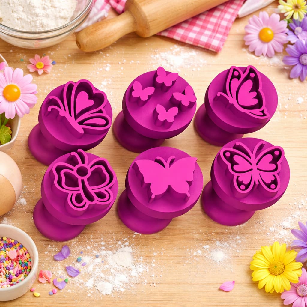 Kit Carimbos para Doces brigadeiro borboleta