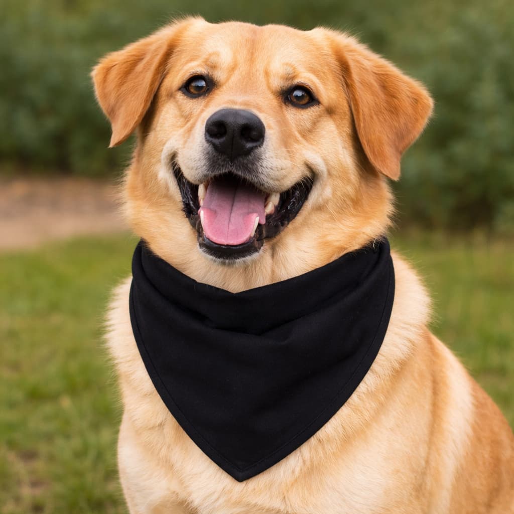 Bandana Algodão Pet Lavável Cachorro Porte Medio e Grande 48cm Circunferência
