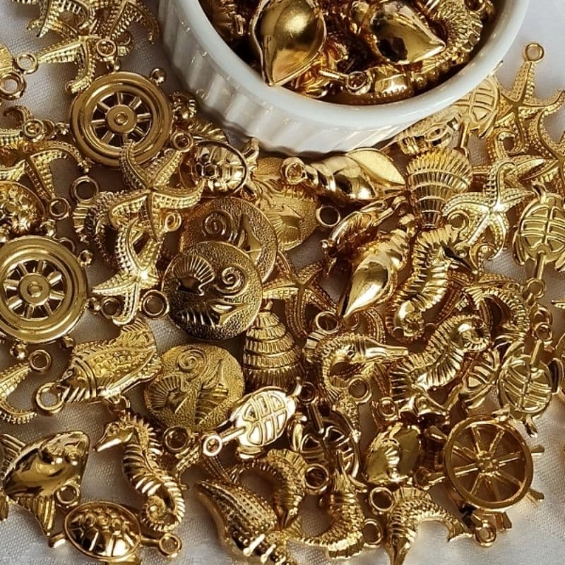 Pingente Fundo Do Mar Em ABS