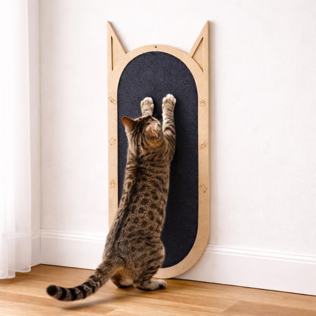 Arranhador Parede Afiador para Gatos Moderno Brinquedo Pet