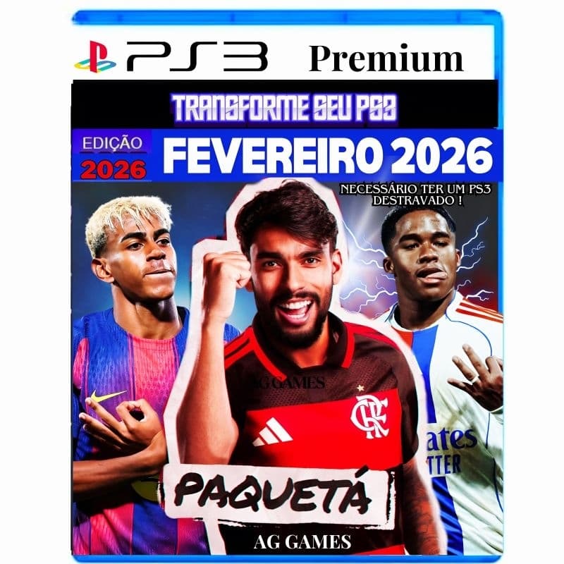 FUTEBOL PES 2026 P| PS3 (HEN OU CFW) - LANÇAMENTO