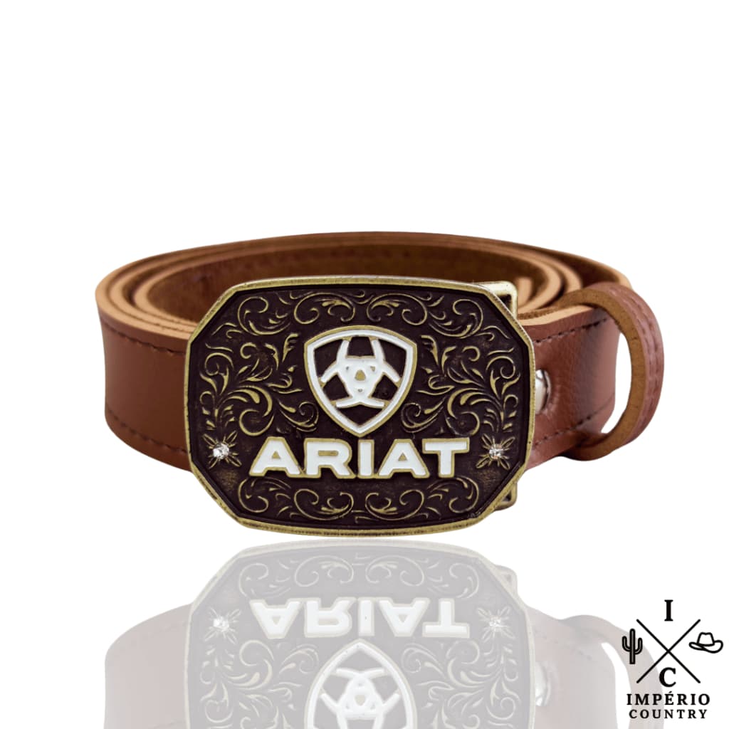 Cinto Country Infantil  ARIAT Caramelo Unissex Ideal para Rodeio e Passeios Promoção Lançamento