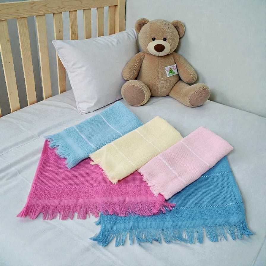 Kit 6 Toalhas de Boca Babete para Bebê 100% algodão para Bordar