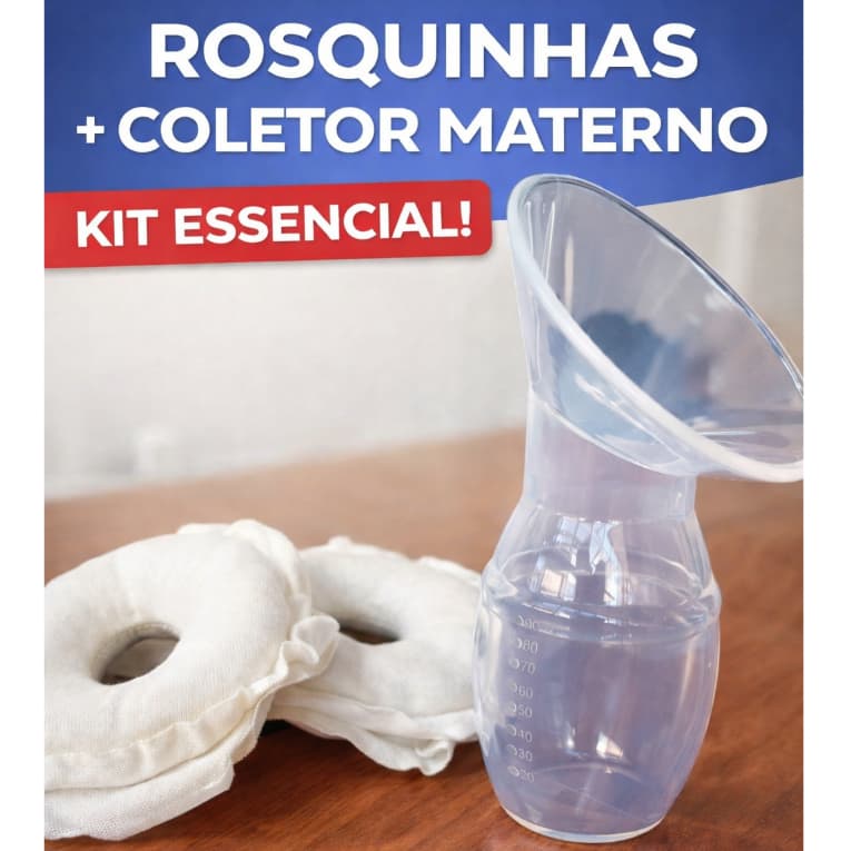 Kit Coletor de Leite Materno + Rosquinhas de Amamentação | Conforto e Proteção para Mamães