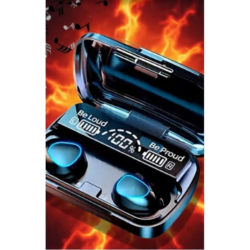 Fone de Ouvido Bluetooth M10 Sem Fio Grave Potente com Display Digital Carregamento Rápido