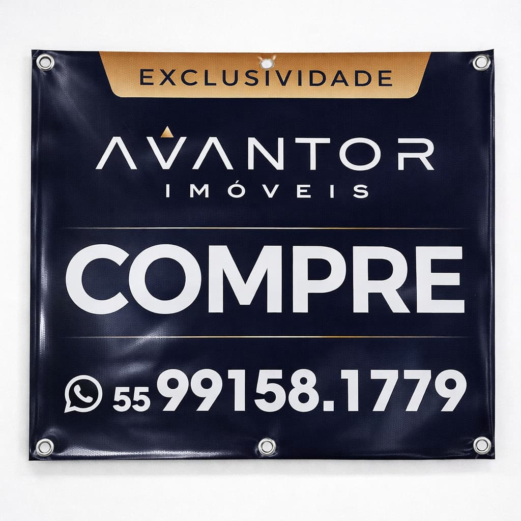 Placa Imobiliária Profissional | Venda ou Aluguel | Personalizada - 10 unidades