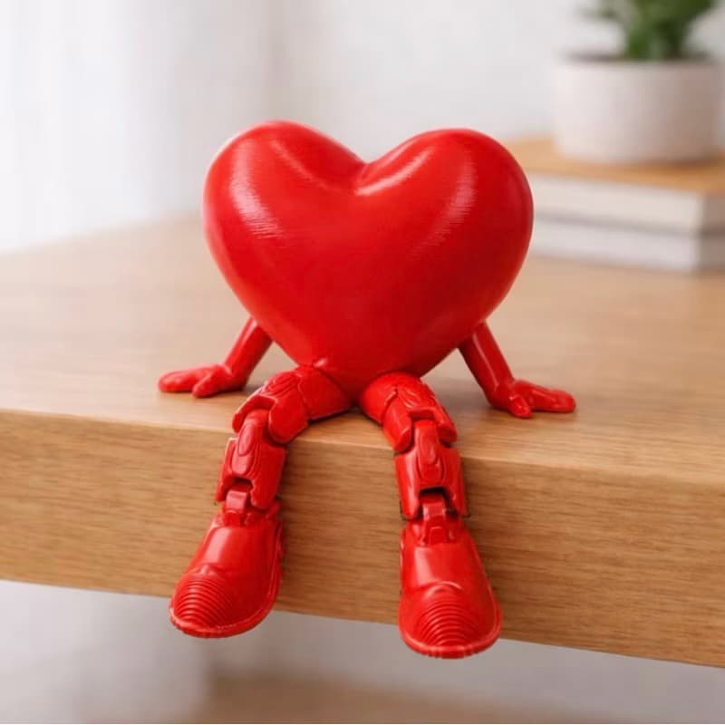 Coraçãozinho Decorativo Articulado liso