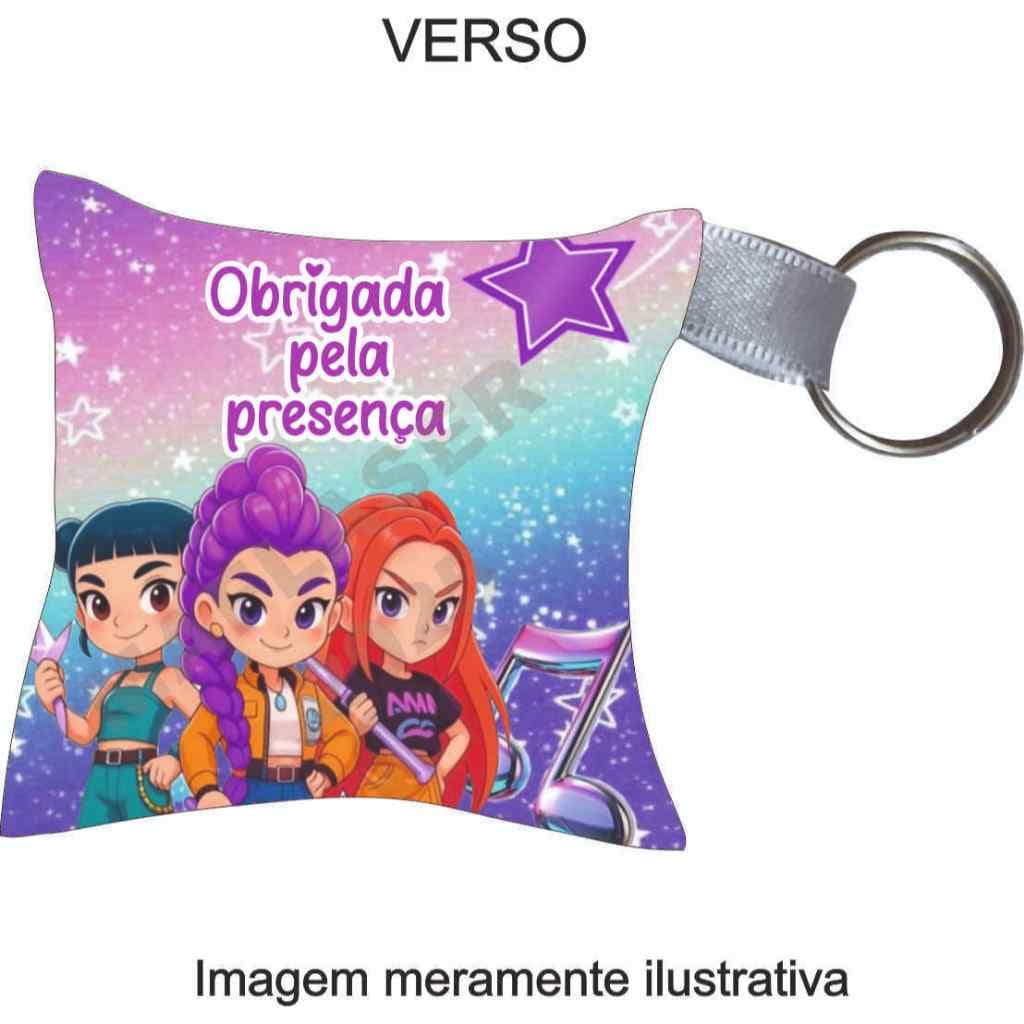 Kit Almochaveiro Guerreiras K-pop personalizado lembrancinha Chaveiro Guerreiras K-pop