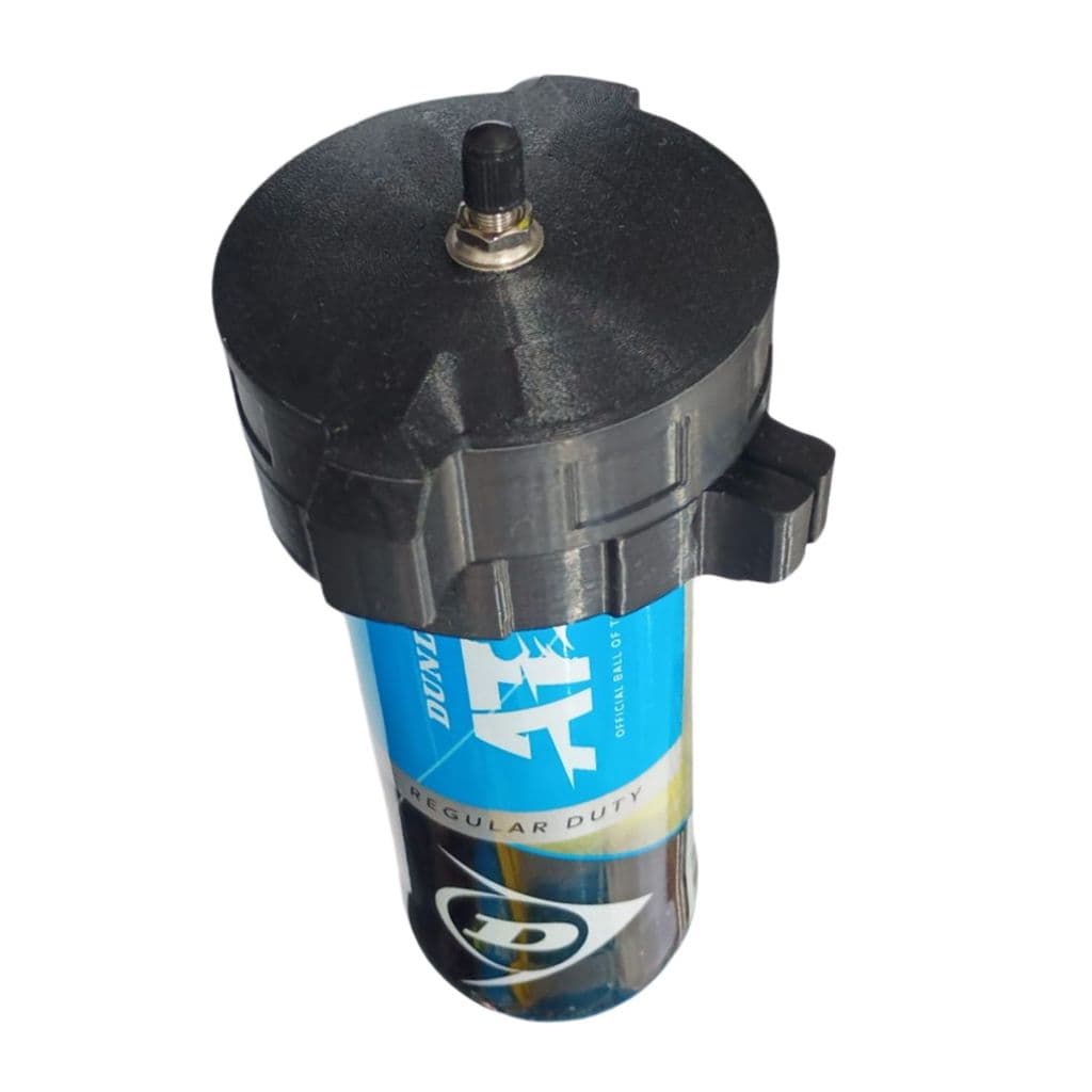 Pressurizador ativo de bolas de Tênis, com duas abas, cor preta, com 3 bolas  pressurizadas, sem bomba