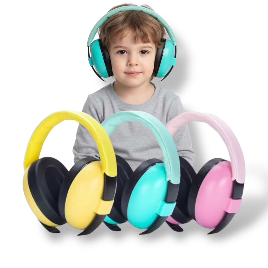 Abafador de Ouvido Infantil Bebê Anti Ruído Proteção Auditiva Autista Sensibilidade Sonora 0-4 Anos