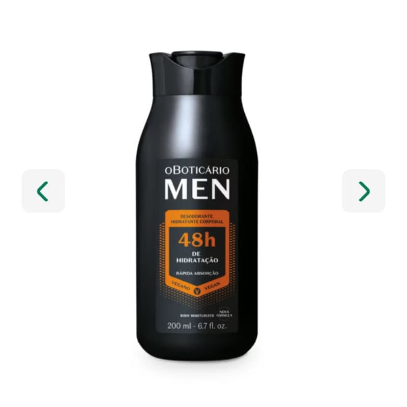 hidratante corporal Men Oboticário masculino 200ml