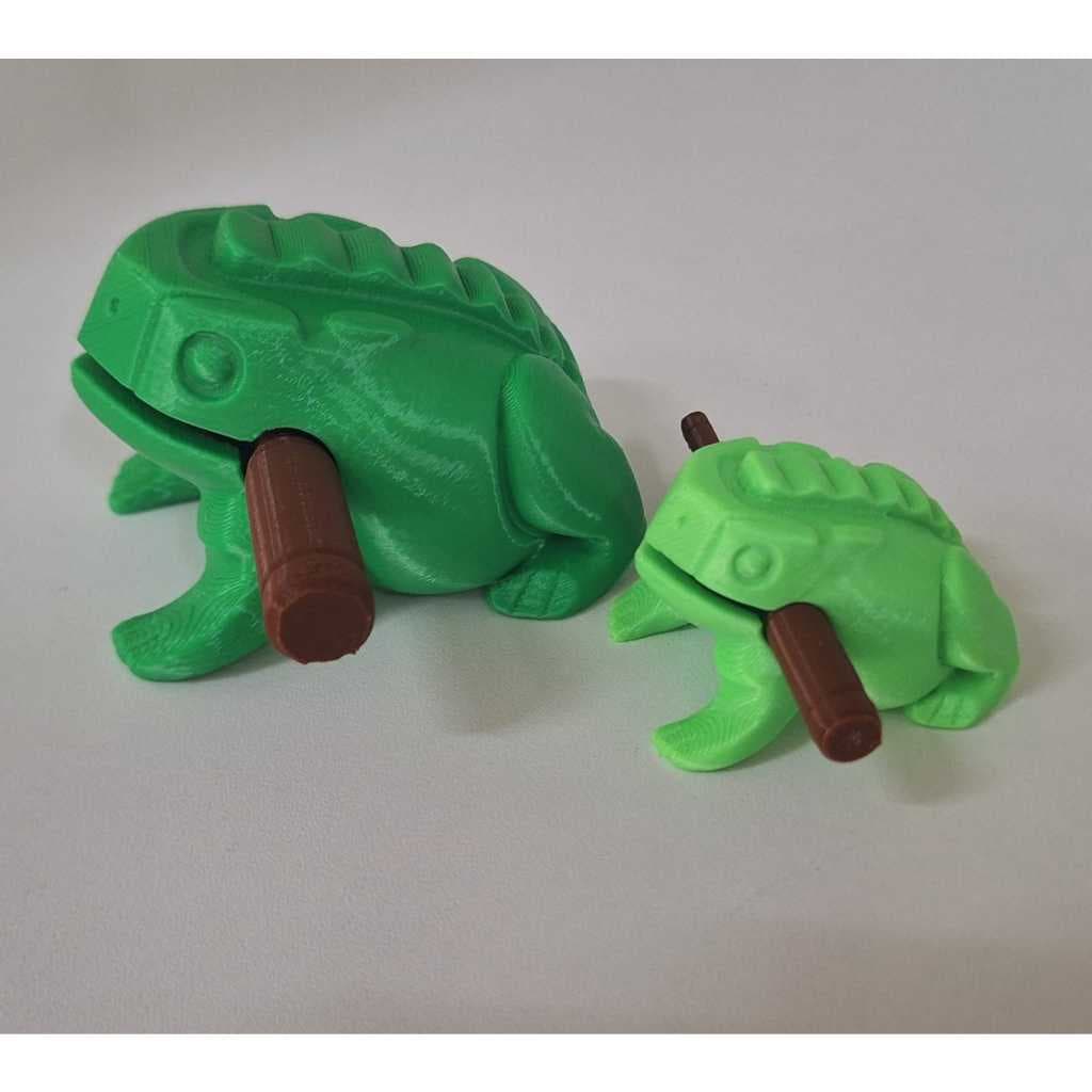 Sapo Sapinho Reco Reco Percussão Kit 2 unidades Médio e Pequeno