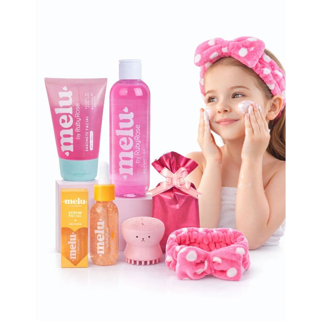 Kit Limpeza De Pele Infantil -ruby Rose Melu Ganha Embalagem
