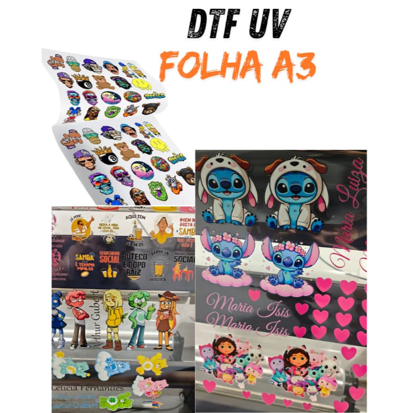 DTF Uv para Superficies Rigidas, Alta Qualidade de impressão envio Rapido para todo o Brasil