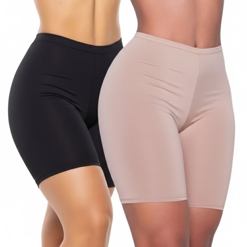 Shorts Anágua Modeladora Feminino Segunda Pele Conforto Antiatrito para Saia e Vestido