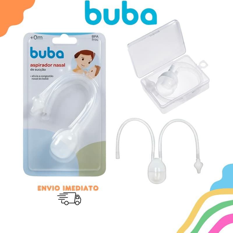 Aspirador Nasal Infantil de Sucção Com Estojo Buba