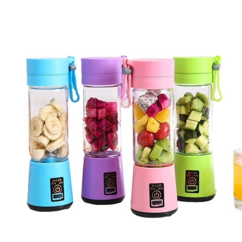 Mini Liquidificador Portátil Shake 6 Laminas + Cabo USB/K09