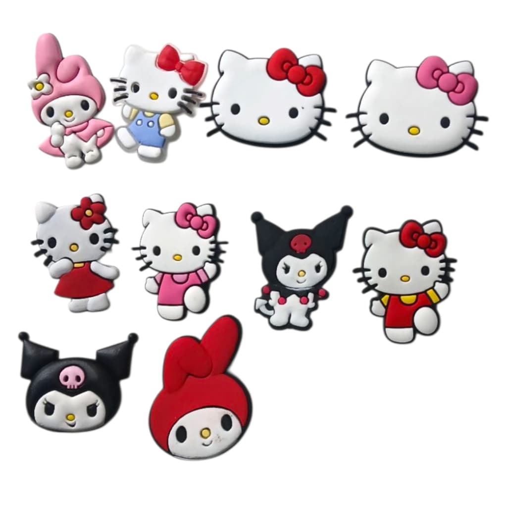 Kit Pins Divertidos Acessórios Para Decorar Sandália Babuche Feminina