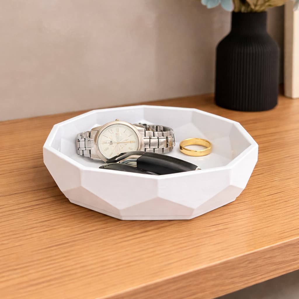 Bandeja Organizador Porta Treco - Porta Chaves, Joias e Acessórios, Multiuso para mesa, escritório