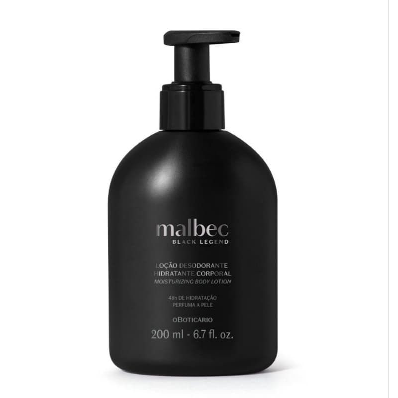 Loção Hidratante Desodorante Corporal Malbec  masculino de O Boticário