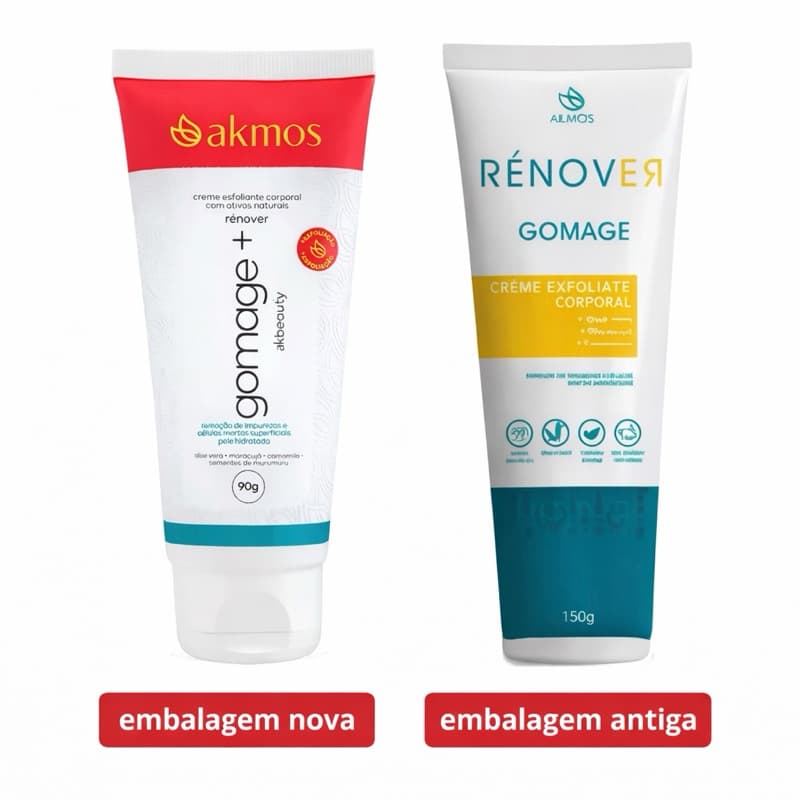 Gomage Akmos esfoliante corporal natural clareador (não é ácido)