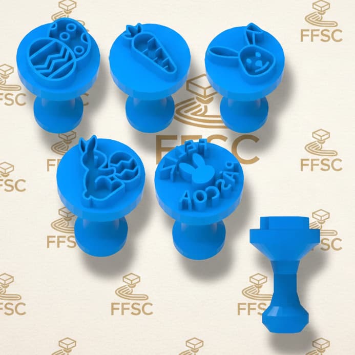 Kit  Carimbos Marcadores Brigadeiro e Doces - Páscoa