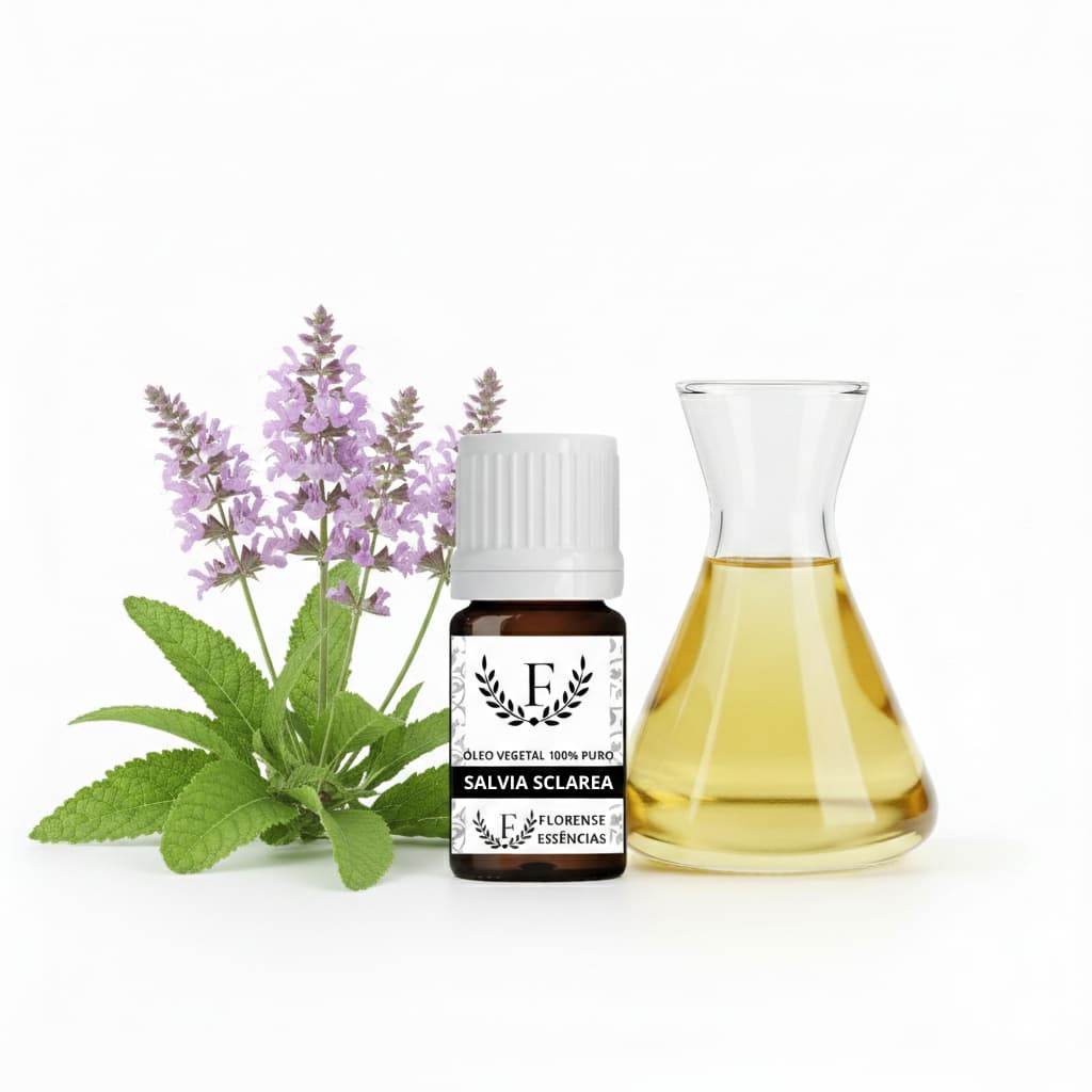 Óleo Vegetal De Sálvia Sclarea 100% Natural e Puro - 10 ml