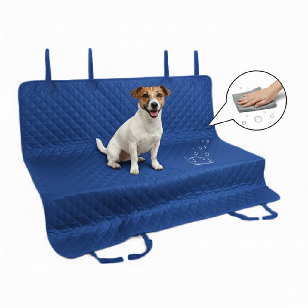 Capa Protetora Pet Carro Cães Banco Traseiro Luxo Impermeável