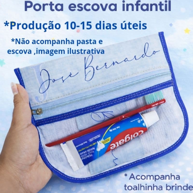 Necesser escolar infantil personalizado/estojo porta escova