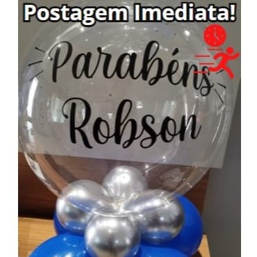 Balão Personalizado 45 Cm + Adesivo + 8 balões