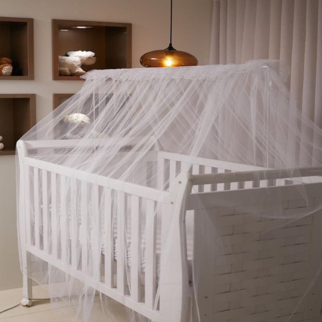Suporte Haste Varal Mosquiteiro para Berço Americano Instalação Prática Proteção