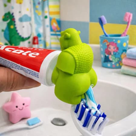 Tampa de Creme Dental Ogro Shrek Dosador Divertido