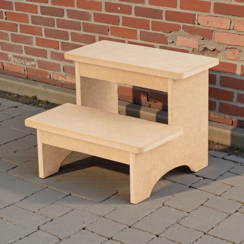 Degrau para Maca Estética Duplo MDF Reforçado 15mm suporta 150kl Fabricante
