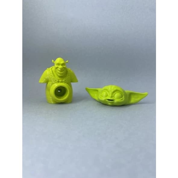 Tampa pasta/creme de dente Shrek e Baby Yoda - 3D
